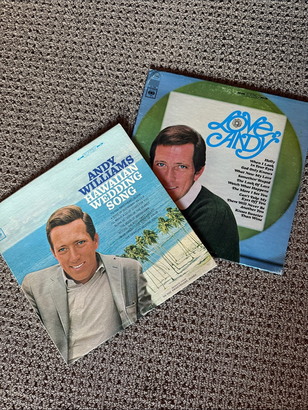 Columbia Andy Williams Vinyl Records bundle. Love Andy and Hawaiian Wedding Song